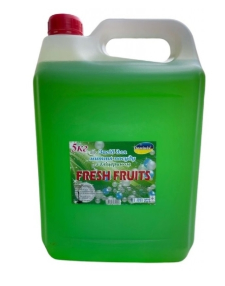 Засіб для миття посуду 5л FRESH FRUITS Домінік